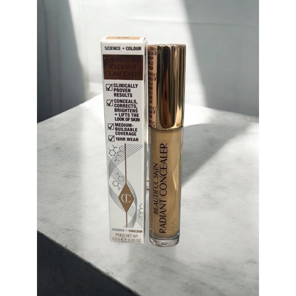 Charlotte Tilbury Beautiful Skin Radiant Concealer 9 Tan Dore NIB Full Size